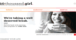 Desktop Screenshot of 10thousandgirl.com