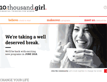 Tablet Screenshot of 10thousandgirl.com